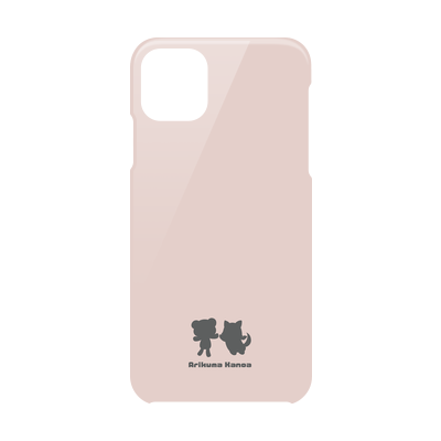 【ありくまかのあ】iPhone 11 Pro Max対応 スマホケース（ピンク）