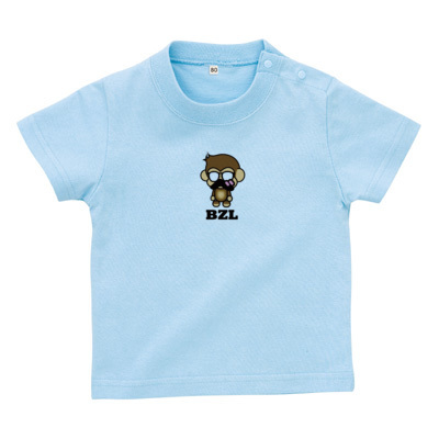 べりざるTシャツ文字黒（ベビーTシャツ）