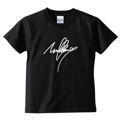 mulberry(サイン)Tシャツ文字白（キッズTシャツ）