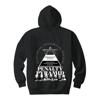 【松竹芸能】PENALTY PYRAMID フーデッドパーカー（ブラック）