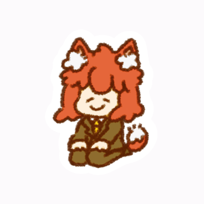 いぬねこサンプル ステッカー3