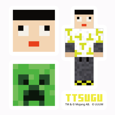 マイクラサンプル_ミナミノツドイステッカー03
