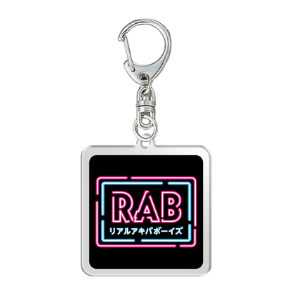 【ダンマス ワールド3 × RAB】正方形アクリルキーホルダー