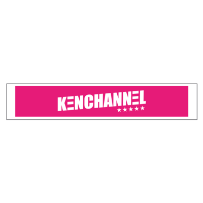 KENCHANNEL white×pink（マフラータオル）